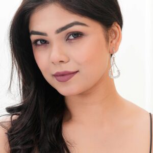 Women's Indo Western Teardrop Shaped Drop Dangles Party Wear Earrings For Women